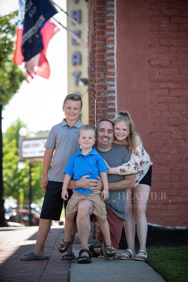 Photo of Family in a Small Town 