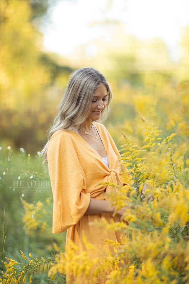 Young Lady in Goldenrod Fields